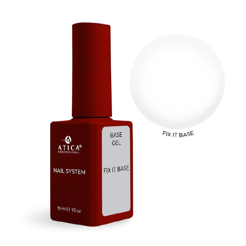 50g程使用☆韓国限定☆フィジックスソリッド15p ☆プラグなし☆2フィンガー Fix it base ATICA 15 мл — скотч база для ногтей