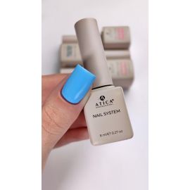 ATICA Summer Sky GPM103 7.5 ml — sky blue gel polish swatch on nail