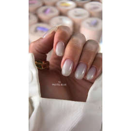 Моделюючий гель Atica eXel 13 Pastel Blue 30 мл, кольоровий гель пастельно-блакитного відтінку для нарощування нігтів