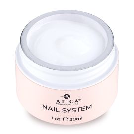 Ніжний рожево-опаловий гель для моделювання нігтів Atica 18 Opal Pink Pearl