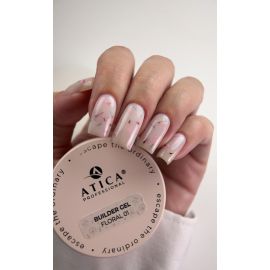 ATICA Builder Gel Floral 01 30 ml — Milky Pink Floral Builder Gel