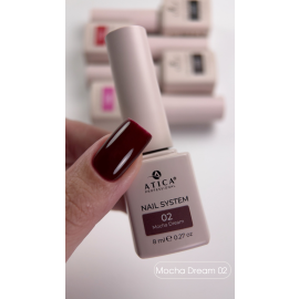Гель-лак ATICA Mocha Dream 02, 8 мл — шоколадно-кофейный мокко