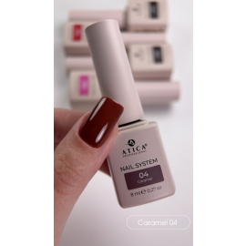ATICA Gel Polish Milk & Dark 04 Caramel 8 мл карамельний гель-лак