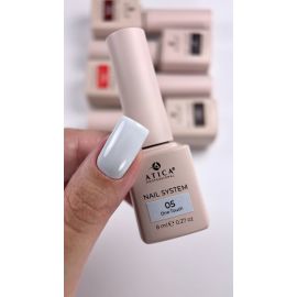 Голубой гель-лак ATICA 8 мл для clean и pastel маникюра