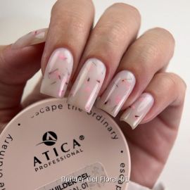 ATICA Builder Gel Floral 01 30 мл білдер гель із квітковим ефектом