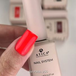 ATICA Gel Polish Orange Blossom 7.5 ml — glossy neon orange finish