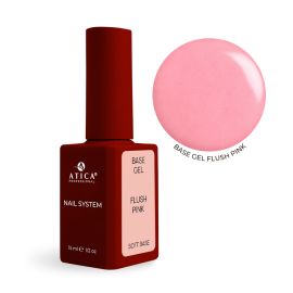 ATICA Soft Base Flush Pink 15 ml camouflage rubber base coat — warm pink nude
