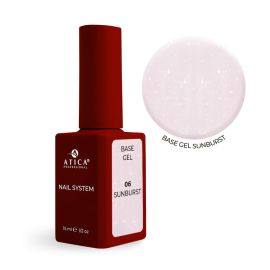 Cover Base Gel 06 Sunburst ATICA — nude shimmer base 15 мл