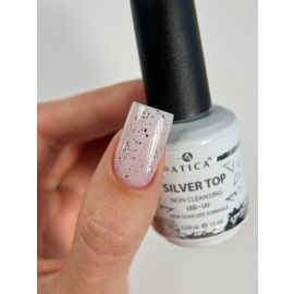 Silver Top ATICA 15 мл — топ зі срібною поталлю для дизайну