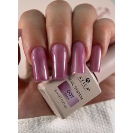 Гель-лак Atica Satin 007 8 мл — лілово-сливовий сатиновий відтінок