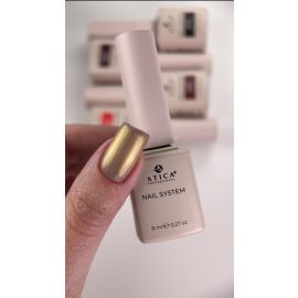 Гель-лак ATICA Seashell GPM22 7,5 мл с золотистым перламутровым переливом