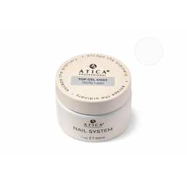 ATICA Top Gel з липким шаром 30 мл — глянцевий топ для фінішу манікюру
